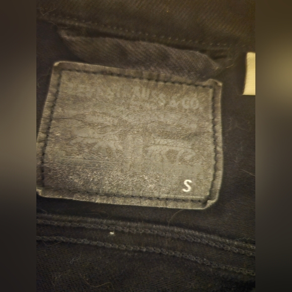 Levi's Black‎ Jean Jacket Trucker Denim Style - Picture 2 of 3